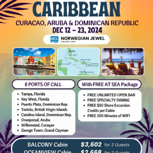 Caribbean: Curacao, Aruba, & Dominican Republic