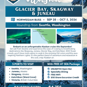 Alaska: Glacier Bay, SKagway, & Juneau