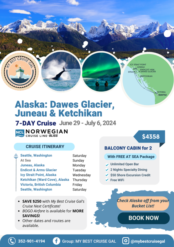Dawes Glacier, Juneau, & Ketchikan
