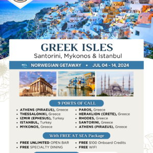 Greek Isles: Santorini, Mykonos, & Istanbul